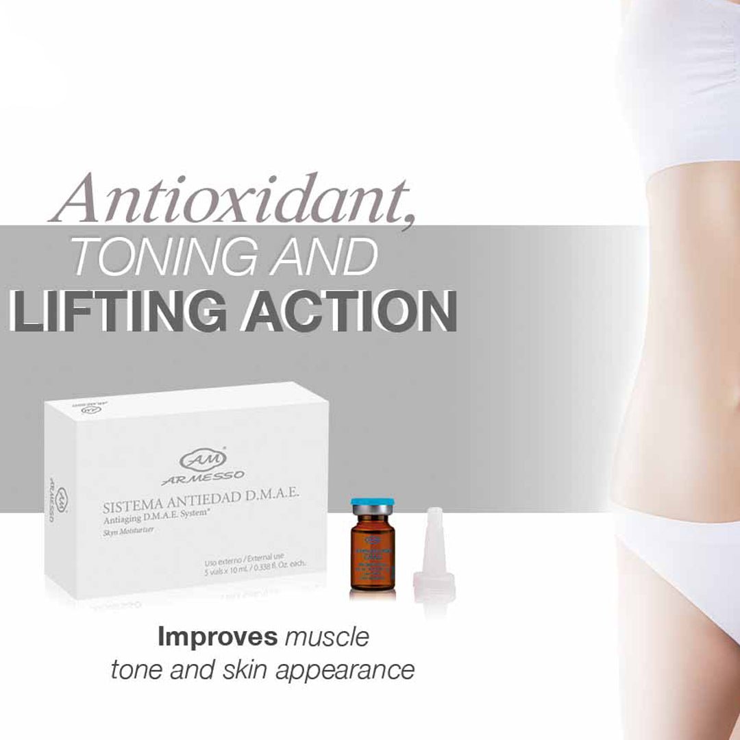 DMAE Anti-Aging Mesotherapy Vials 5x10ml — professional non-surgical bio-lifting & jaw firming for estheticians | SlimSpa