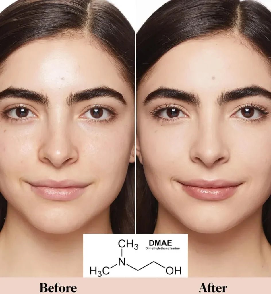 DMAE Vials label detail 5x10ml — D.M.A.E. + Hyaluronic Acid + Peptide Complex for facial lifting | SlimSpa
