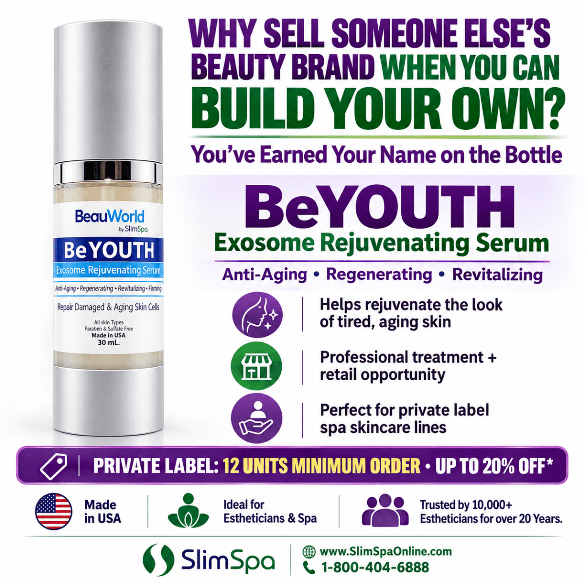 BeYOUTH Exosome Rejuvenating Serum 30 ml. - SlimSpaOnline