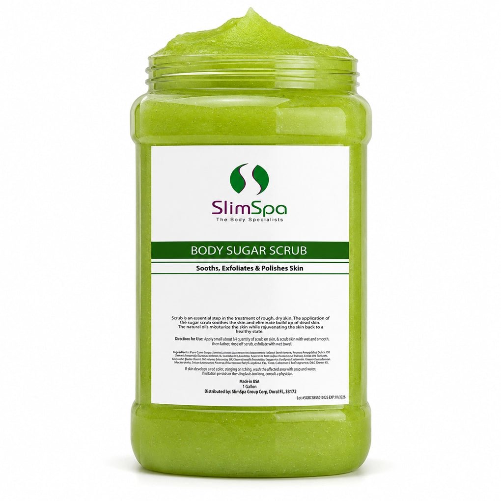 Body Sugar Scrub 1 Gallon — professional exfoliating spa treatment, bulk size wholesale | SlimSpa Doral FL