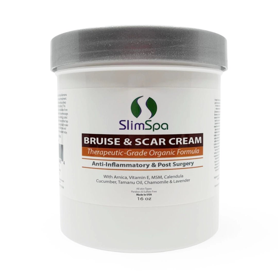 Bruise & Scar Healing Cream 16oz — professional spa retail packaging | SlimSpa
