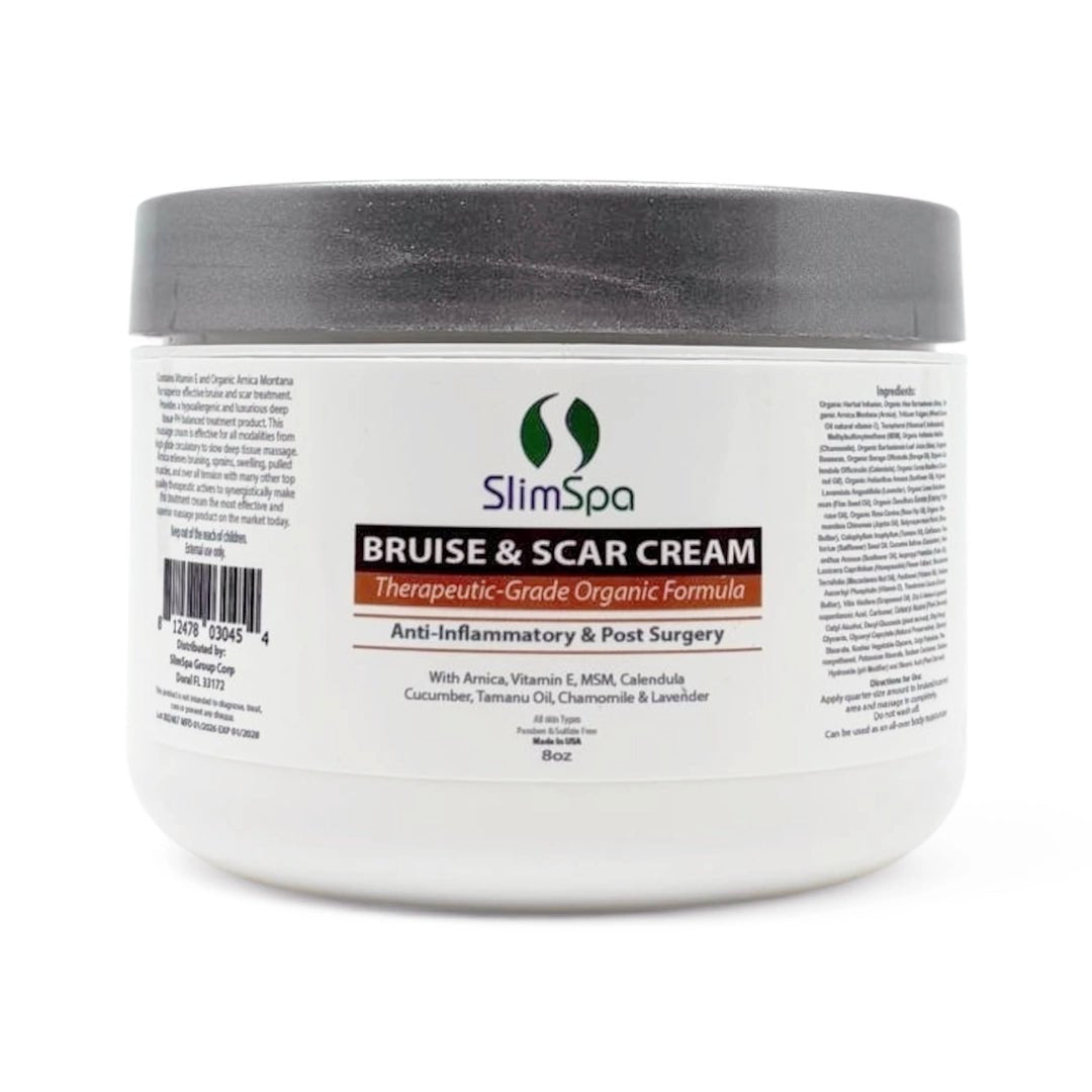 Bruise & Scar Organic Cream application — post-lipo, post-BBL recovery protocol, wholesale spa