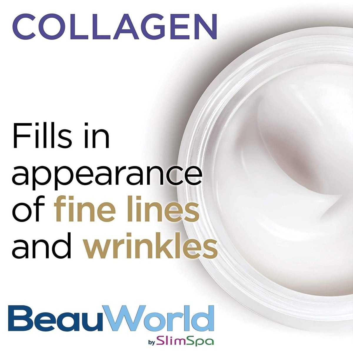 Collagen Anti-Aging Moisture Filler Cream jar — Marine Collagen & Shea Butter formula, professional wholesale spa retail