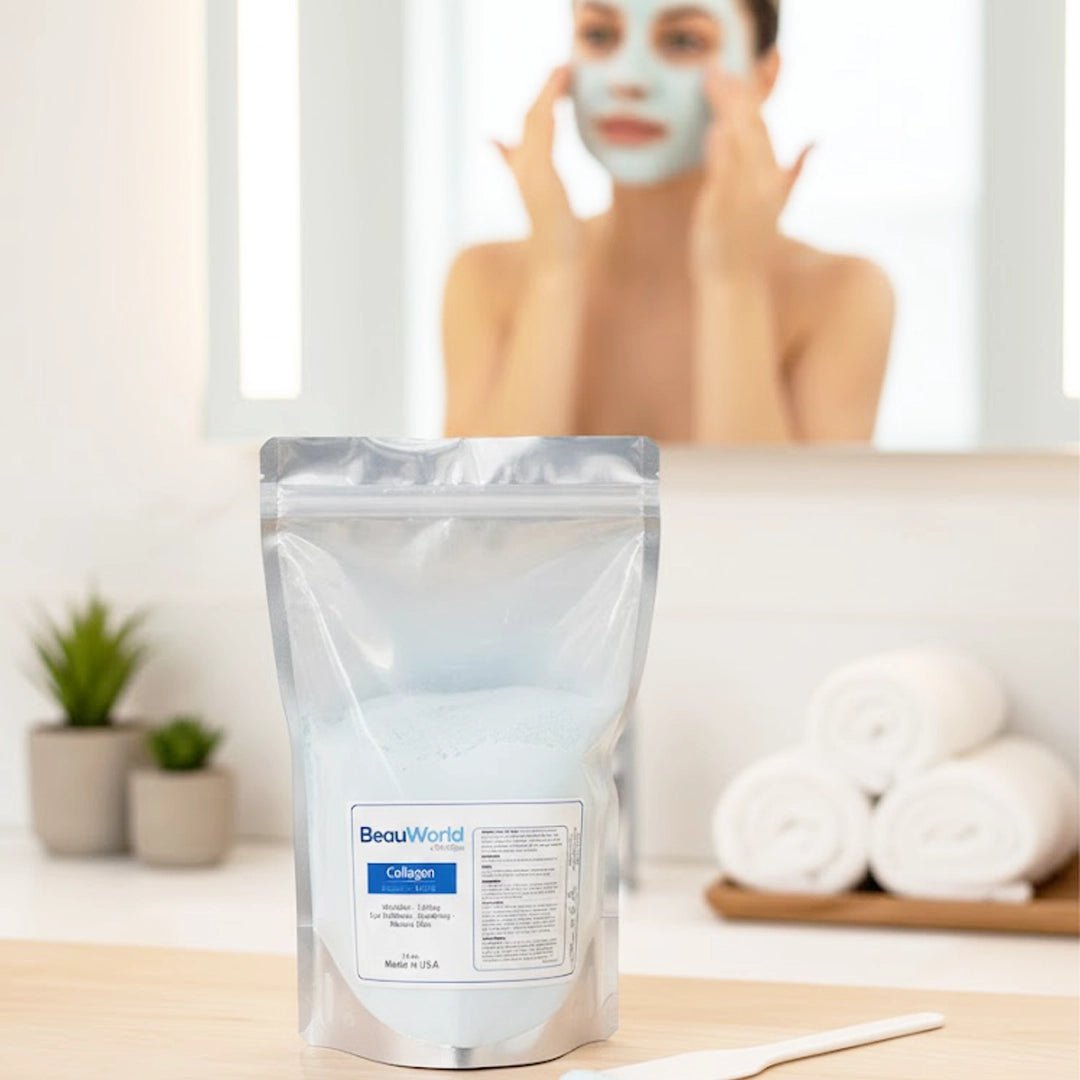 Collagen Peel-Off Mask powder — Hydrolyzed Collagen & Rose botanical formula | SlimSpa