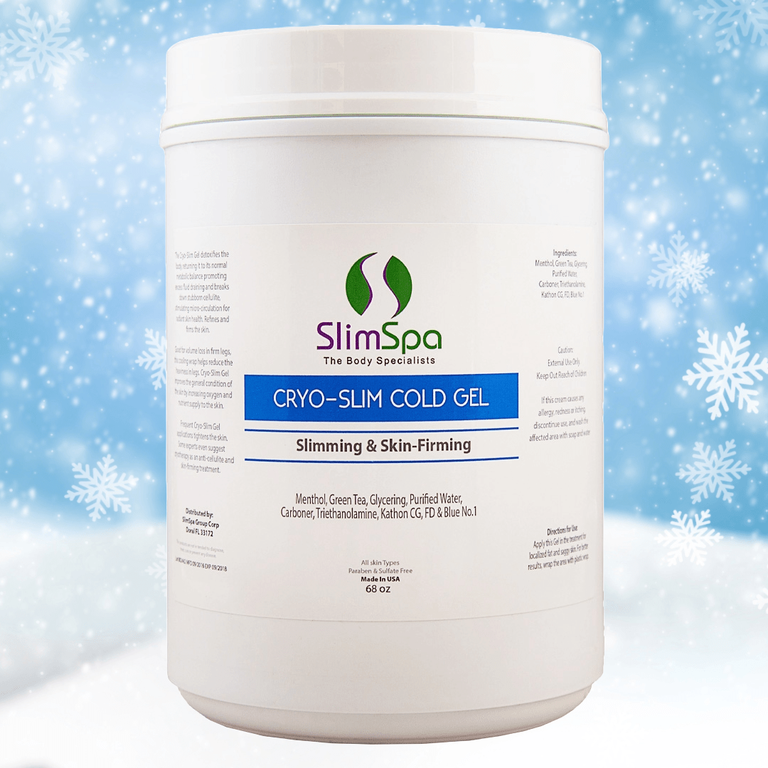 Cryo-Slim Cold Gel 64oz jar — professional bulk cryotherapy body contouring gel for licensed estheticians