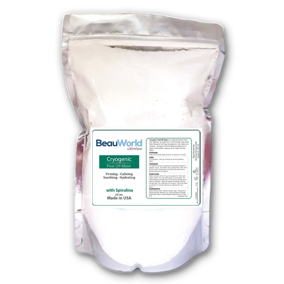 Cryogenic Peel-Off Mask with Spirulina 20oz — professional cooling & firming facial treatment | SlimSpa