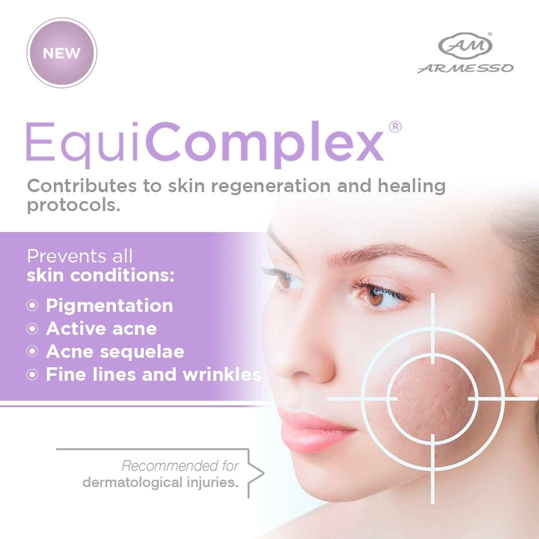 Equicomplex ampoules lineup — professional acne & reactive skin treatment | SlimSpa