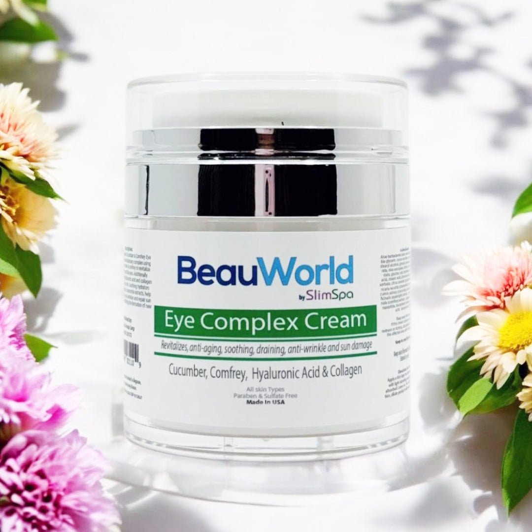 Eye Complex Cream jar — Collagen, Peptide & Hyaluronic Acid formula, professional wholesale spa retail