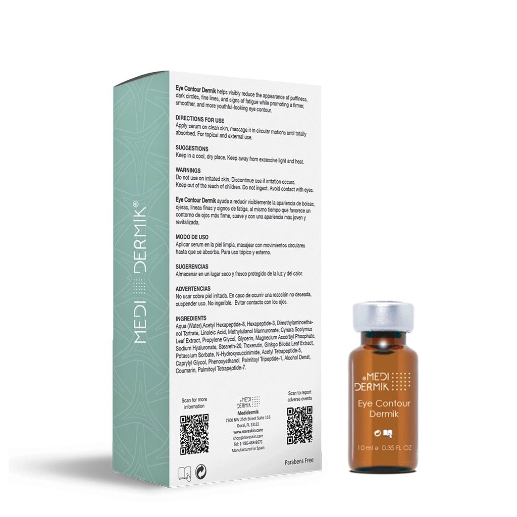 Eye Contour Serum — Professional Anti-Puffiness, Dark Circle & Fine Line Treatment for Estheticians, 5x10ml - SlimSpaOnline