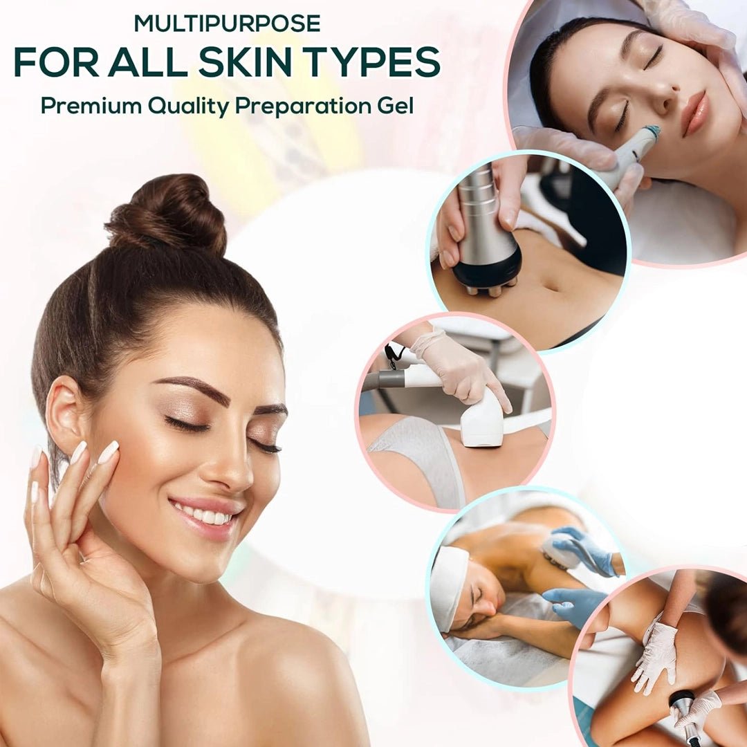 Radiofrequency Gel 32oz paired with firming gel — professional RF & skin tightening treatment gel duo for spas | SlimSpa