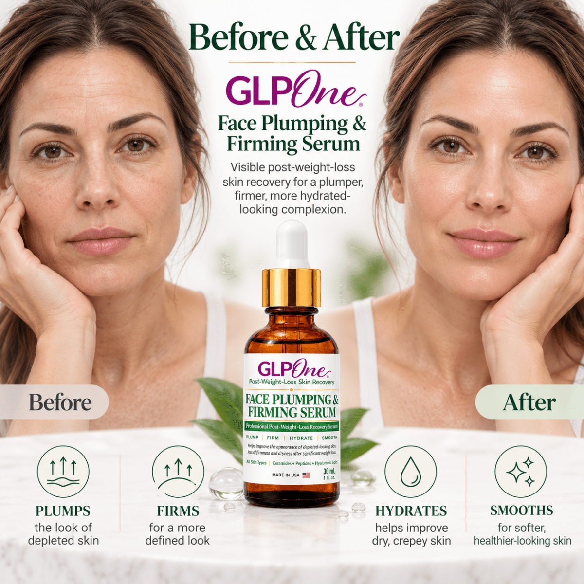 GLPOne™ Face Plumping & Firming Serum — 30 mL - SlimSpaOnline