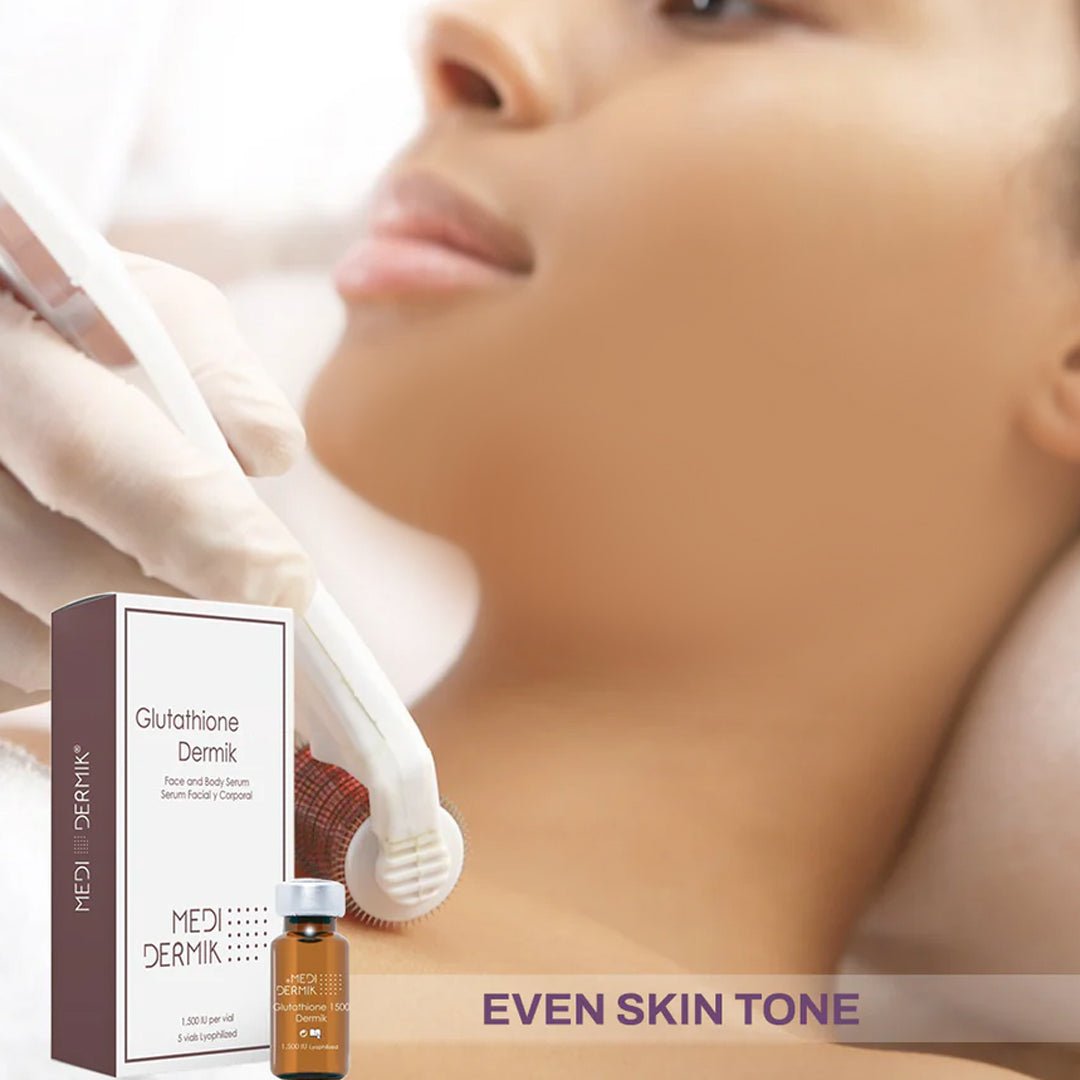 Glutathione ampoule box — master antioxidant brightening formula made in Spain | SlimSpa