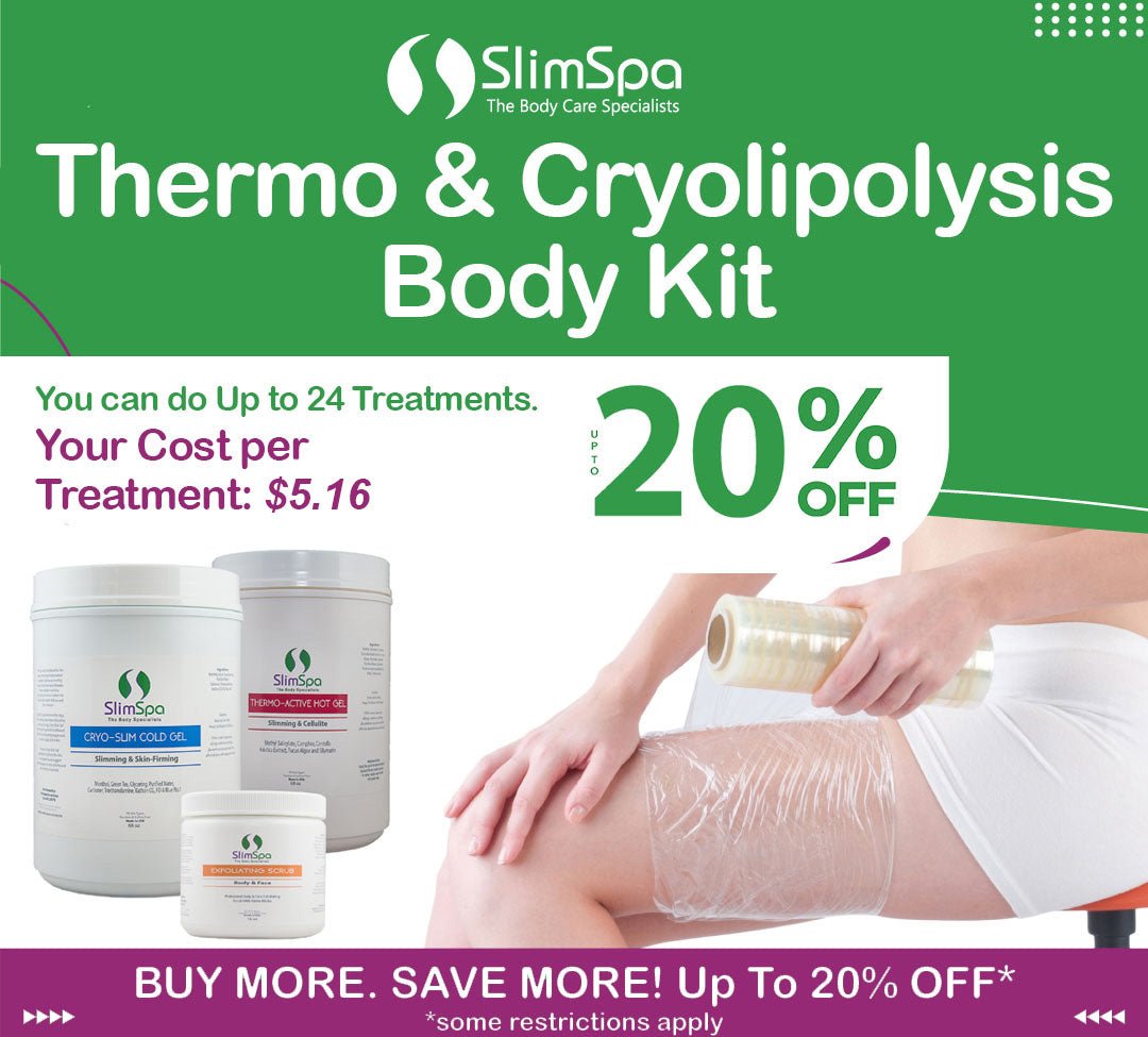 Hot & Cold Gel Kit 2x64oz — professional dual thermal body contouring system for spas, wholesale | SlimSpa Doral FL