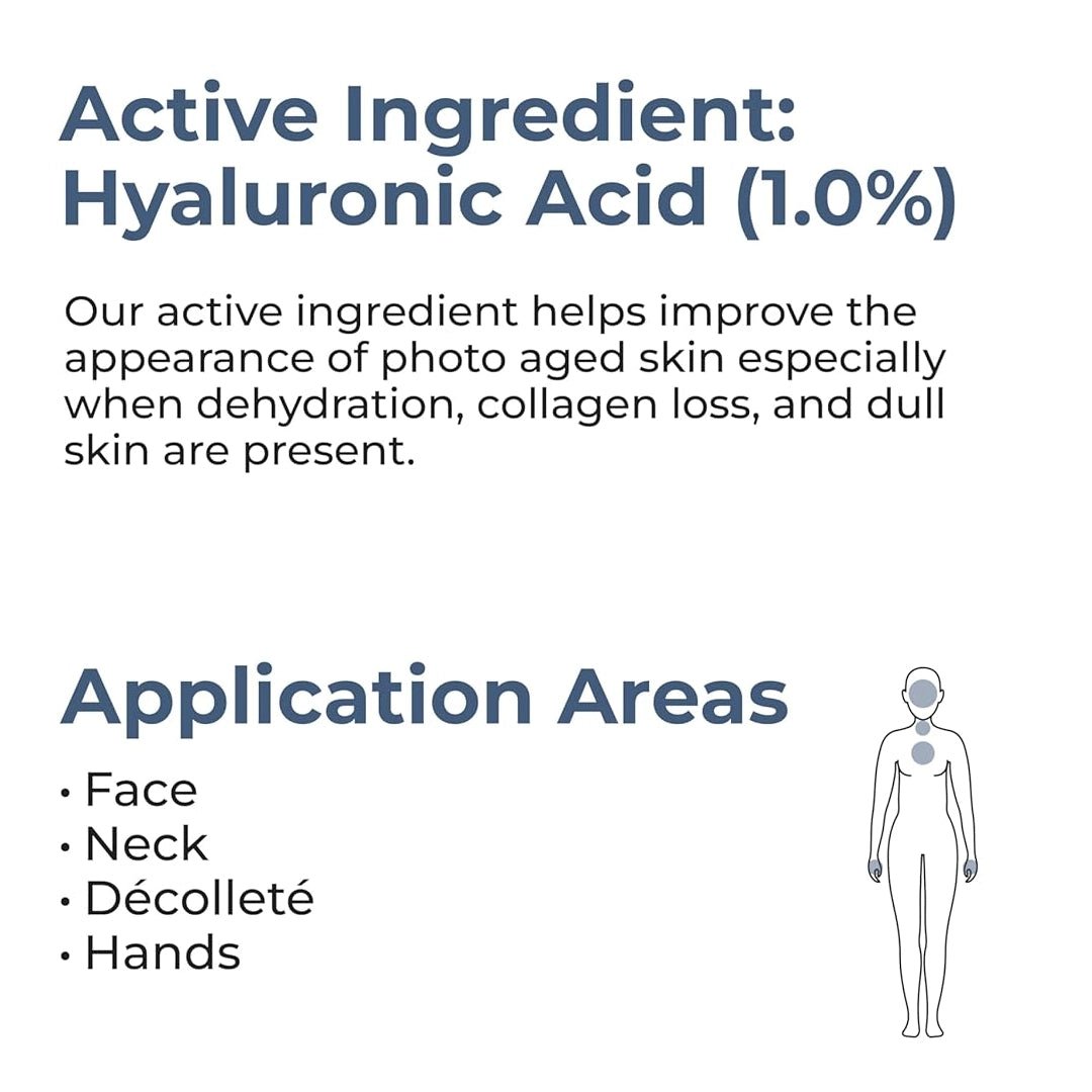Hyaluronic Acid Plus 1% ampoule closeup — professional skin plumping treatment | SlimSpa