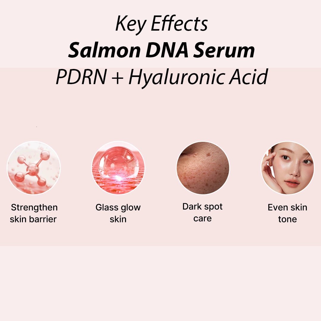 Salmon DNA Serum 30ml K-Beauty duo — professional glass skin anti-aging serum pair for spa facial treatments | SlimSpa
