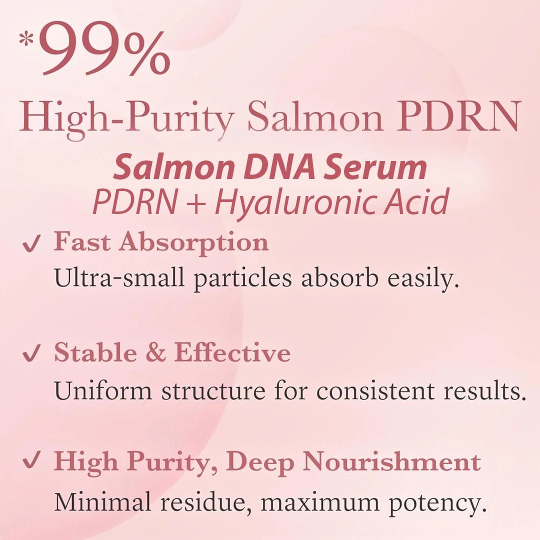 Salmon DNA Serum 30ml lifestyle — professional K-Beauty glass skin serum duo for spa retail & estheticians | SlimSpa