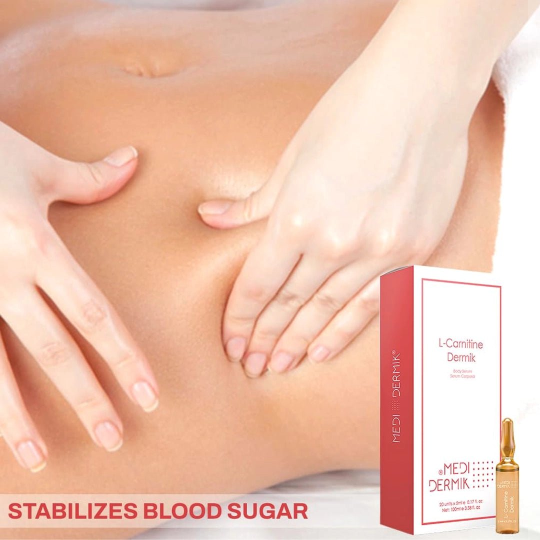 L-Carnitine DERMIK ampoules box — pharmaceutical-grade lipolysis formula, professional wholesale mesotherapy