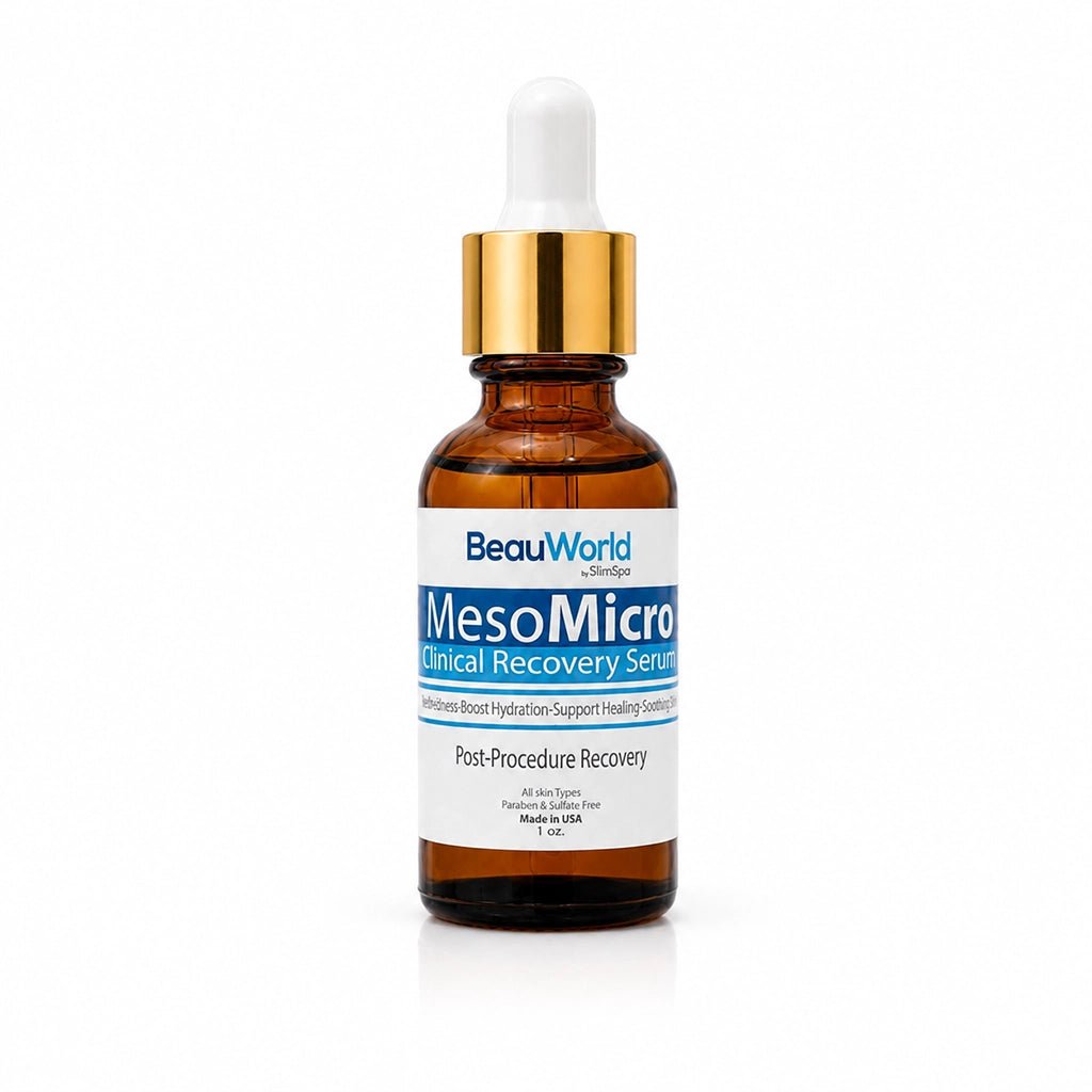 MesoMicro Clinical Recovery Serum 1oz – Professional Post-Microneedling & Post-Procedure Recovery - SlimSpaOnline