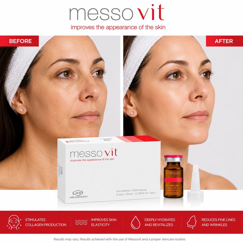 MessoVit box — B-vitamins, amino acids & DMAE formula, professional wholesale mesotherapy
