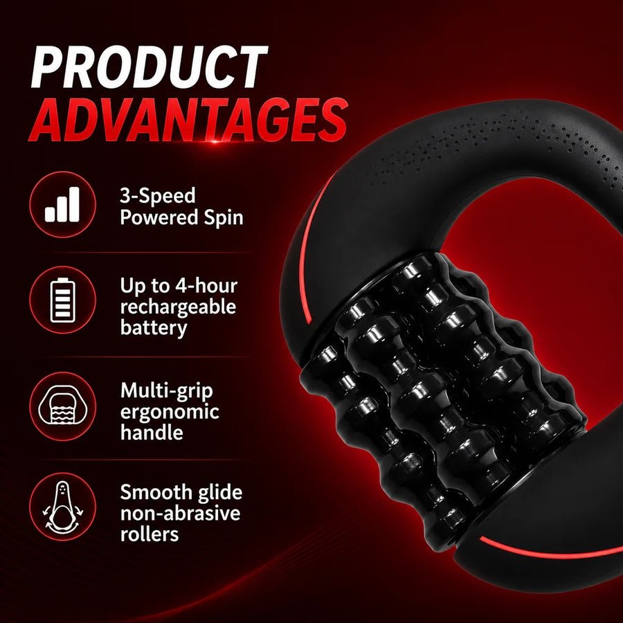 Motorized Rolling Muscle Massager – Professional Deep Tissue Recovery & Circulation Roller | SlimSpa - SlimSpaOnline