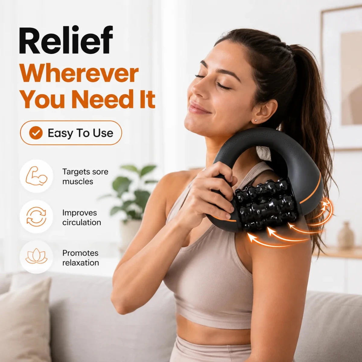 Motorized Rolling Muscle Massager – Professional Deep Tissue Recovery & Circulation Roller | SlimSpa - SlimSpaOnline