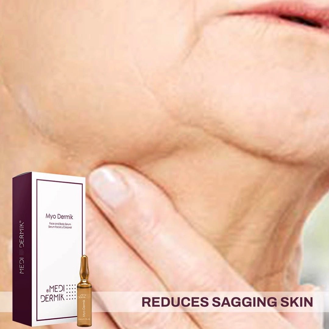 Myo Dermik ampoule label detail — professional firming mesotherapy formula | SlimSpa