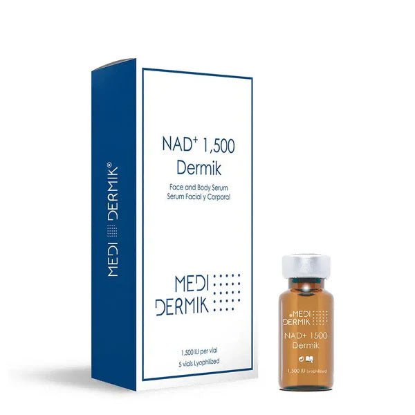 NAD+ 1500 Dermik Vials 5x10ml — professional anti-aging cellular rejuvenation mesotherapy | SlimSpa