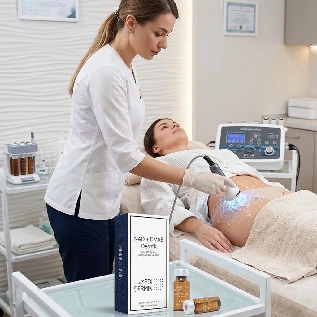 NAD + DMAE Serum — Professional Cellular Repair, Energy & Anti-Sagging Treatment for Estheticians, 5x10ml - SlimSpaOnline