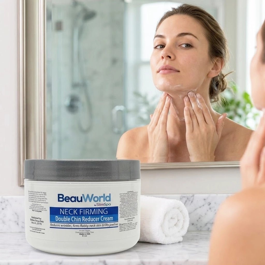 Neck Firming Cream professional use — dual-revenue finishing step for anti-aging facials & retail | SlimSpa
