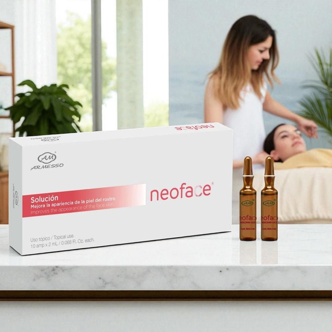 NeoFace Anti-Aging Collagen Booster Ampoules — professional spa retail packaging | SlimSpa