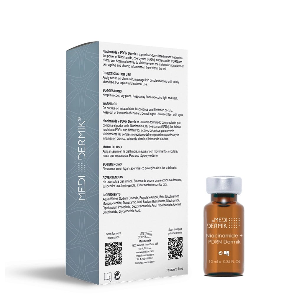 Niacinamide + PDRN Serum — Professional 8-Molecule Anti-Aging & Anti-Inflammatory Treatment for Estheticians, 5x10ml - SlimSpaOnline