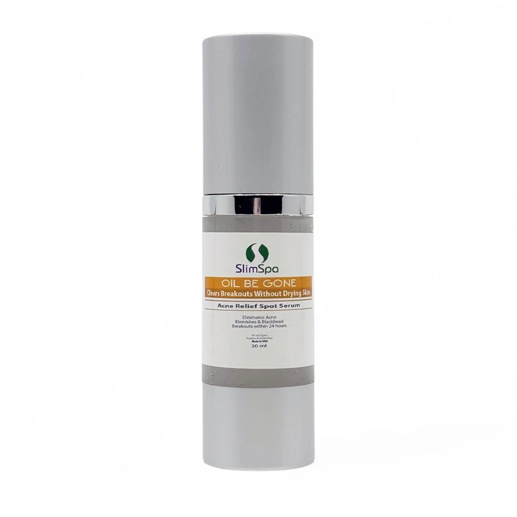Oil Be Gone Botanical Serum 30ml — professional acne relief & breakout spot treatment, private label available | SlimSpa Doral FL
