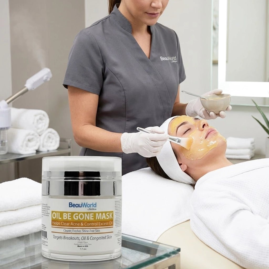 Oil Be Gone Gel Mask packaging — professional retail oil control mask for licensed estheticians, wholesale USA