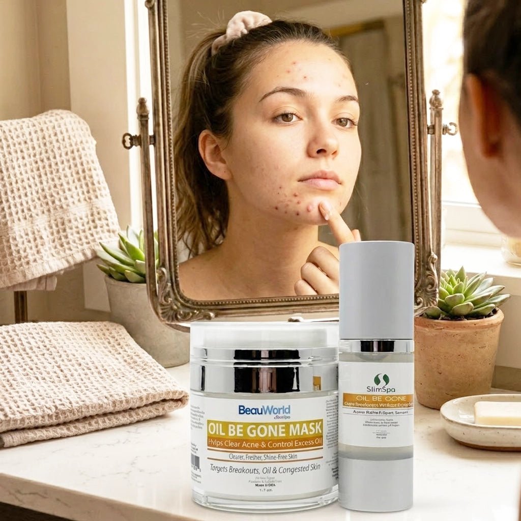Oil Be Gone Professional Combo contents — Salicylic Acid, Tea Tree & botanical formula, professional wholesale spa