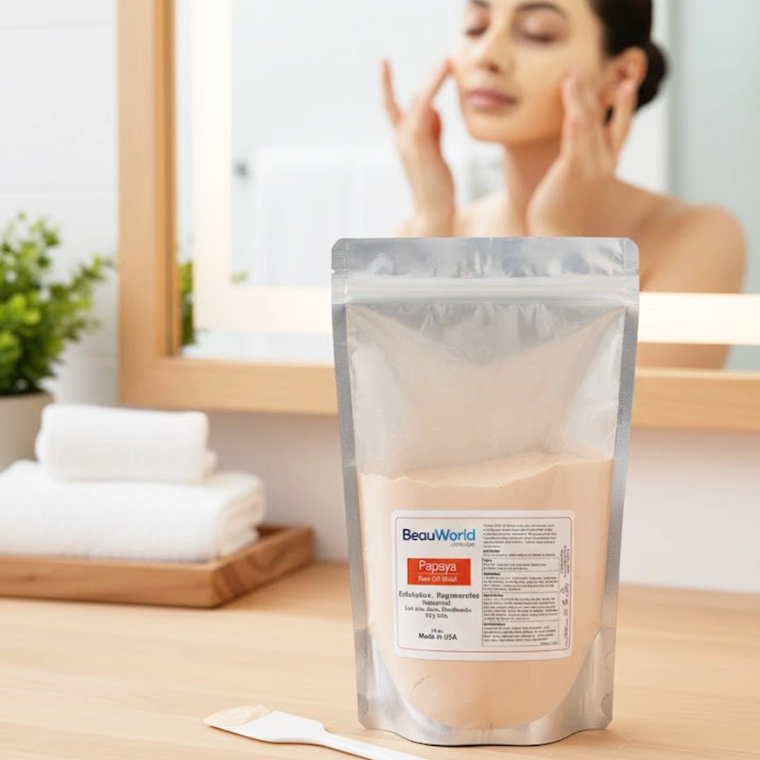Papaya Peel-Off Mask powder — Papain enzyme & Rice Extract formula | SlimSpa