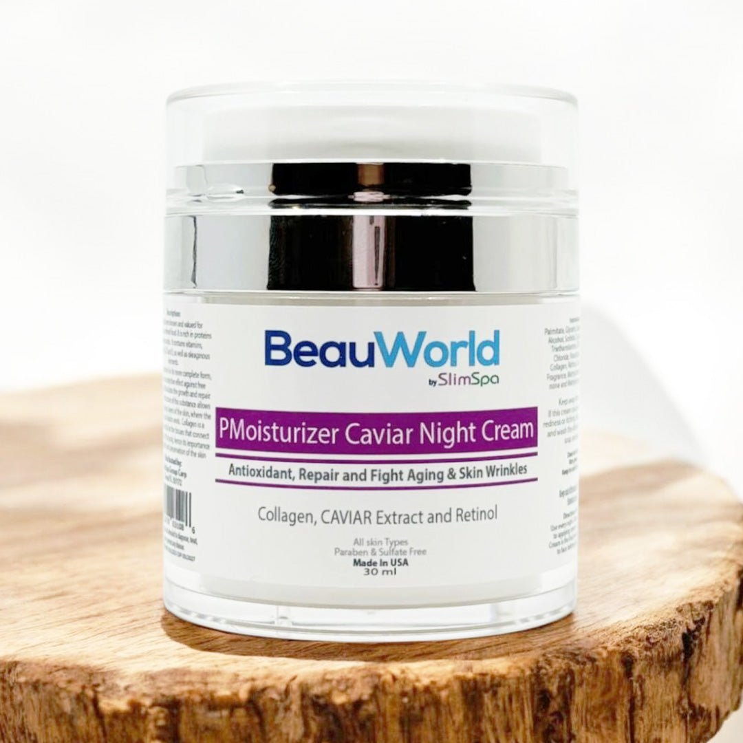 Caviar Night Cream application — luxury overnight anti-aging routine for licensed esthetician clients, wholesale