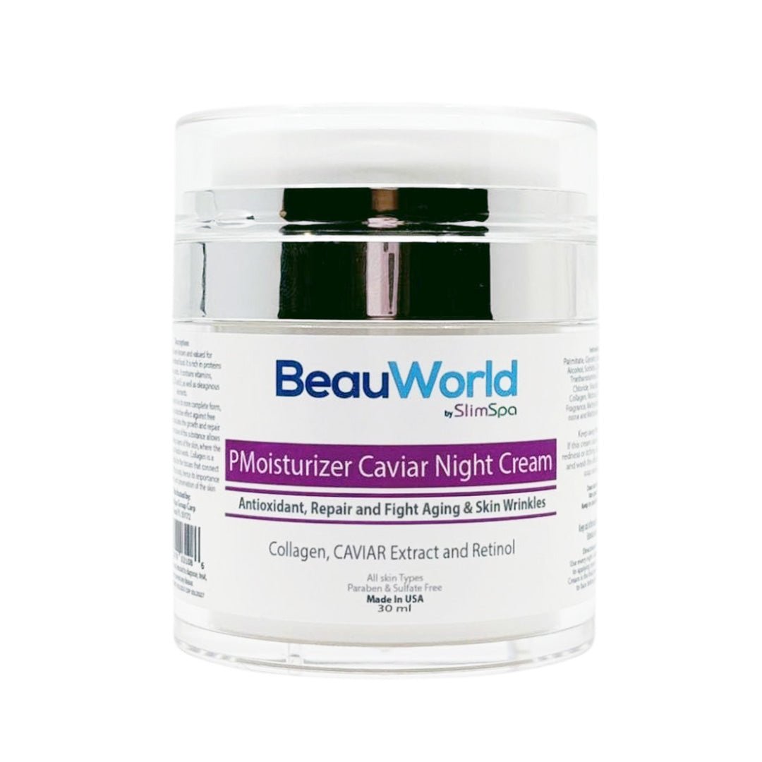Caviar Night Cream 50ml — luxury anti-aging overnight moisturizer, private label available | SlimSpa Doral FL
