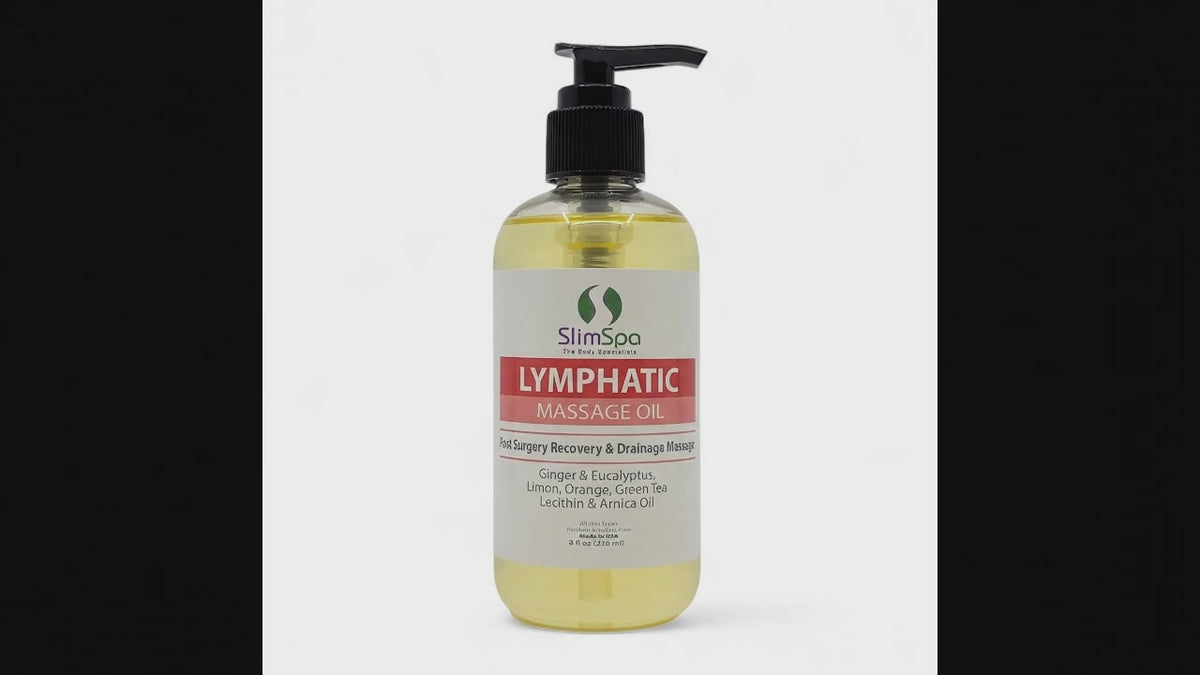 Lymphatic Drain Massage Oil 8oz – Professional Lymphatic Drainage & Post-Op Recovery Oil