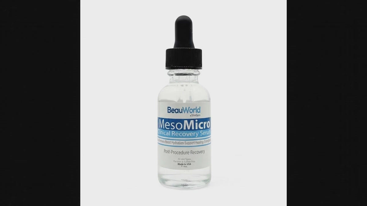 MesoMicro Clinical Recovery Serum 1oz – Professional Post-Microneedling & Post-Procedure Recovery