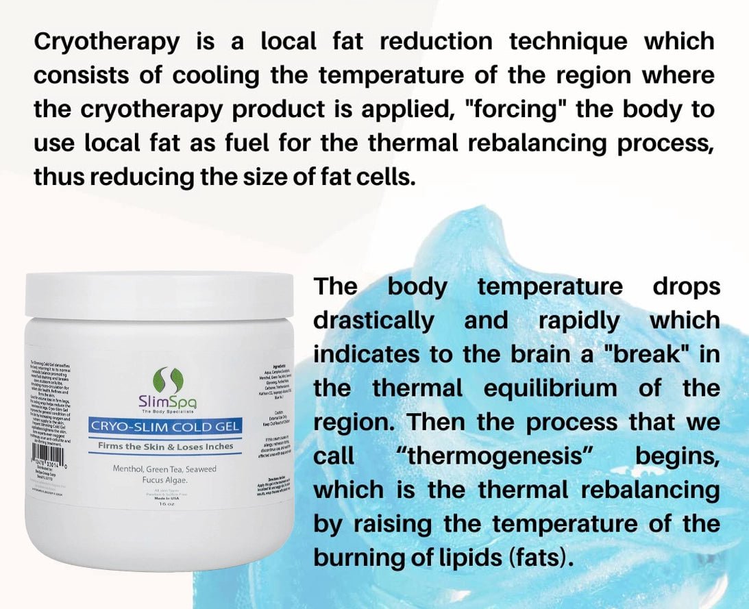 Cryo-Slim Cold Gel 16oz in body sculpting kit — professional hot & cold contouring system for estheticians | SlimSpa