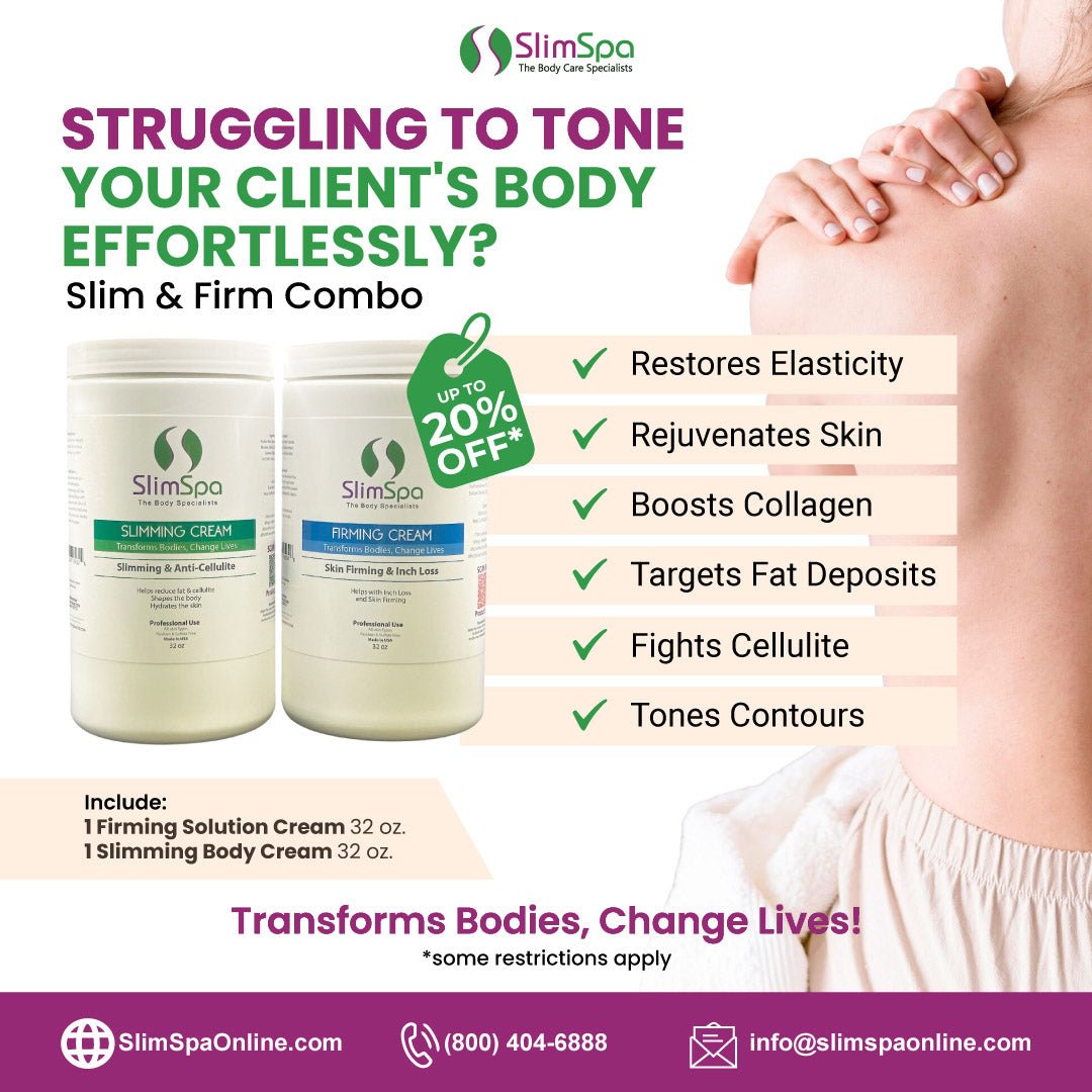 Pro Slim & Firm Combo box — Slimming Anti-Cellulite Cream + Firming Body Cream bundle | SlimSpa