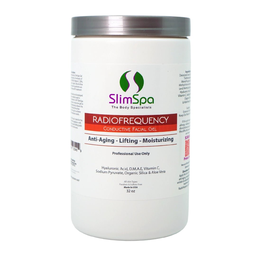 Radiofrequency Gel 32oz - Professional Anti-Aging RF Treatment with Hyaluronic Acid & DMAE | SlimSpa