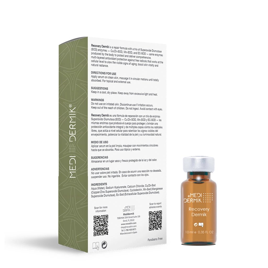 Recovery SOD Enzyme Serum — Professional Antioxidant Facial Treatment for Estheticians, 5x10ml - SlimSpaOnline