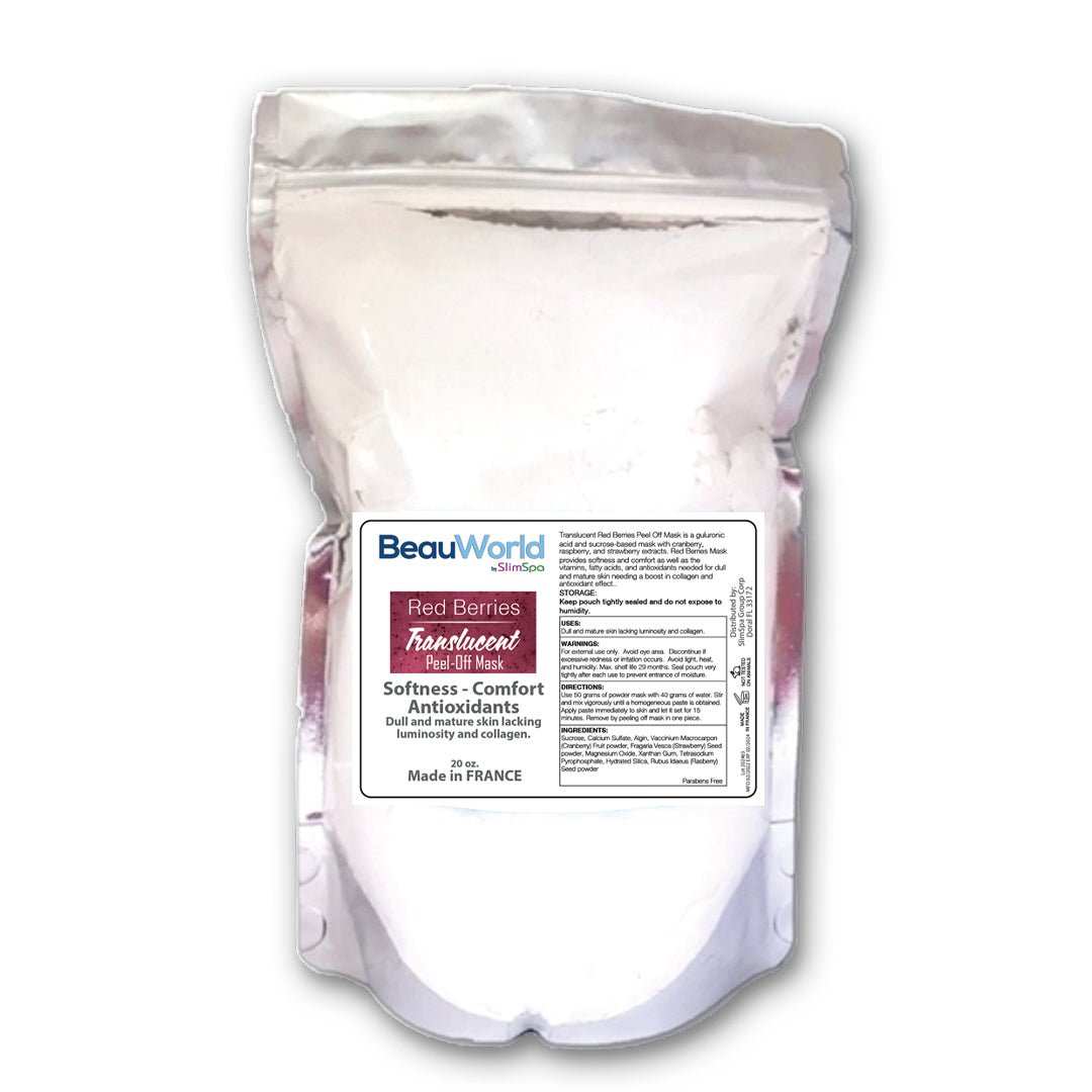 Red Berries HydroGel Peel-Off Mask 20oz — professional antioxidant & collagen boost facial treatment | SlimSpa