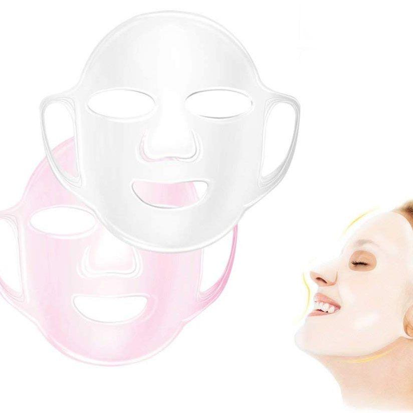 Silicone Face Wrap pink & clear — occlusion facial tool, professional wholesale spa