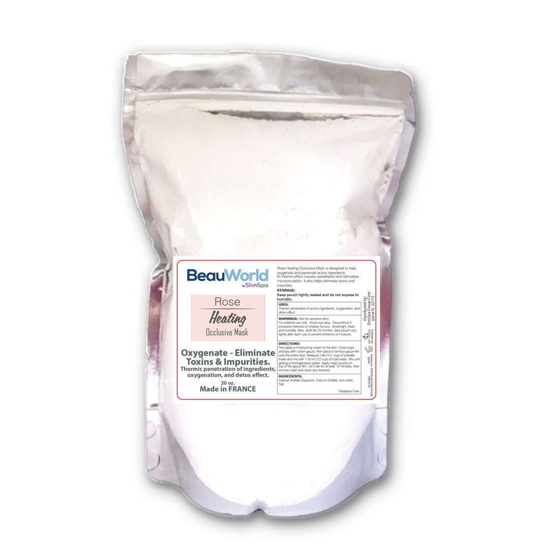 Rose Heating Occlusive Mask 20oz — professional thermotherapy & deep penetration facial treatment | SlimSpa