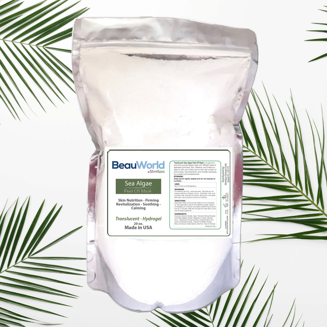 Sea Algae HydroJelly Peel-Off Mask 20oz bag — professional spa retail packaging | SlimSpa