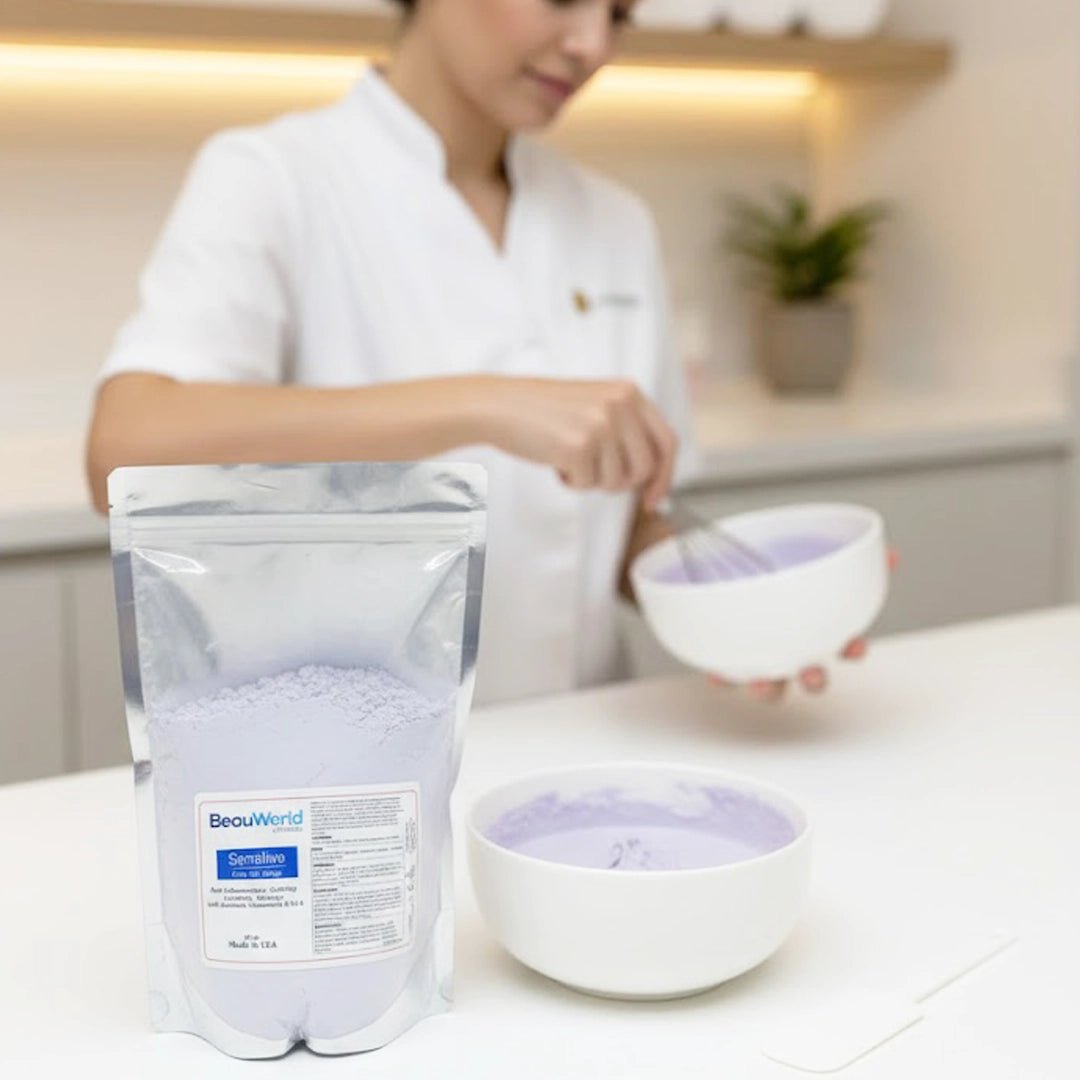 Sensitive Peel-Off Mask powder — Black Currant, Azulene & Chamomile calming formula | SlimSpa