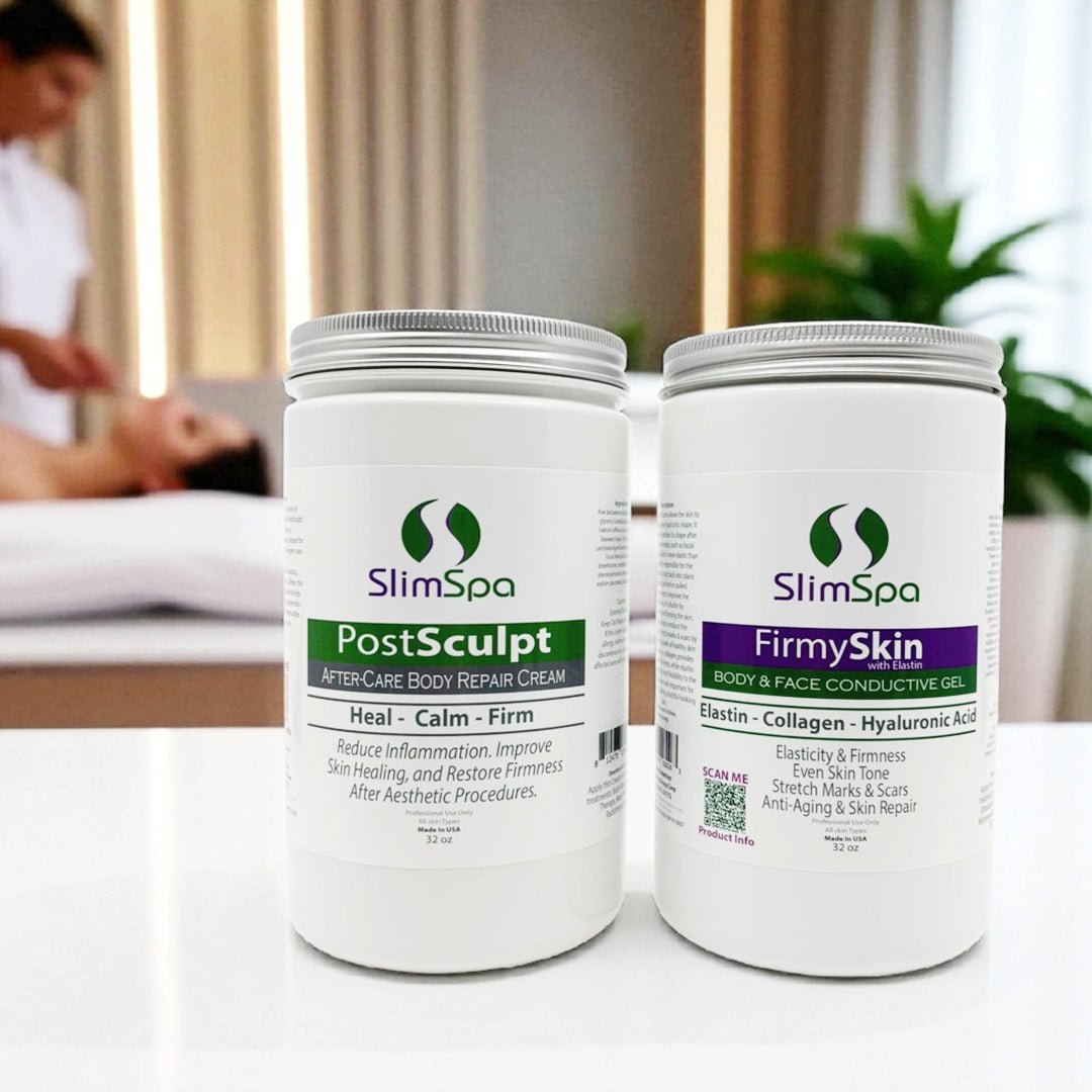 Skin Recovery + Firming Combo — PostSculpt Repair Cream & FirmySkin Elastin Gel bundle | SlimSpa