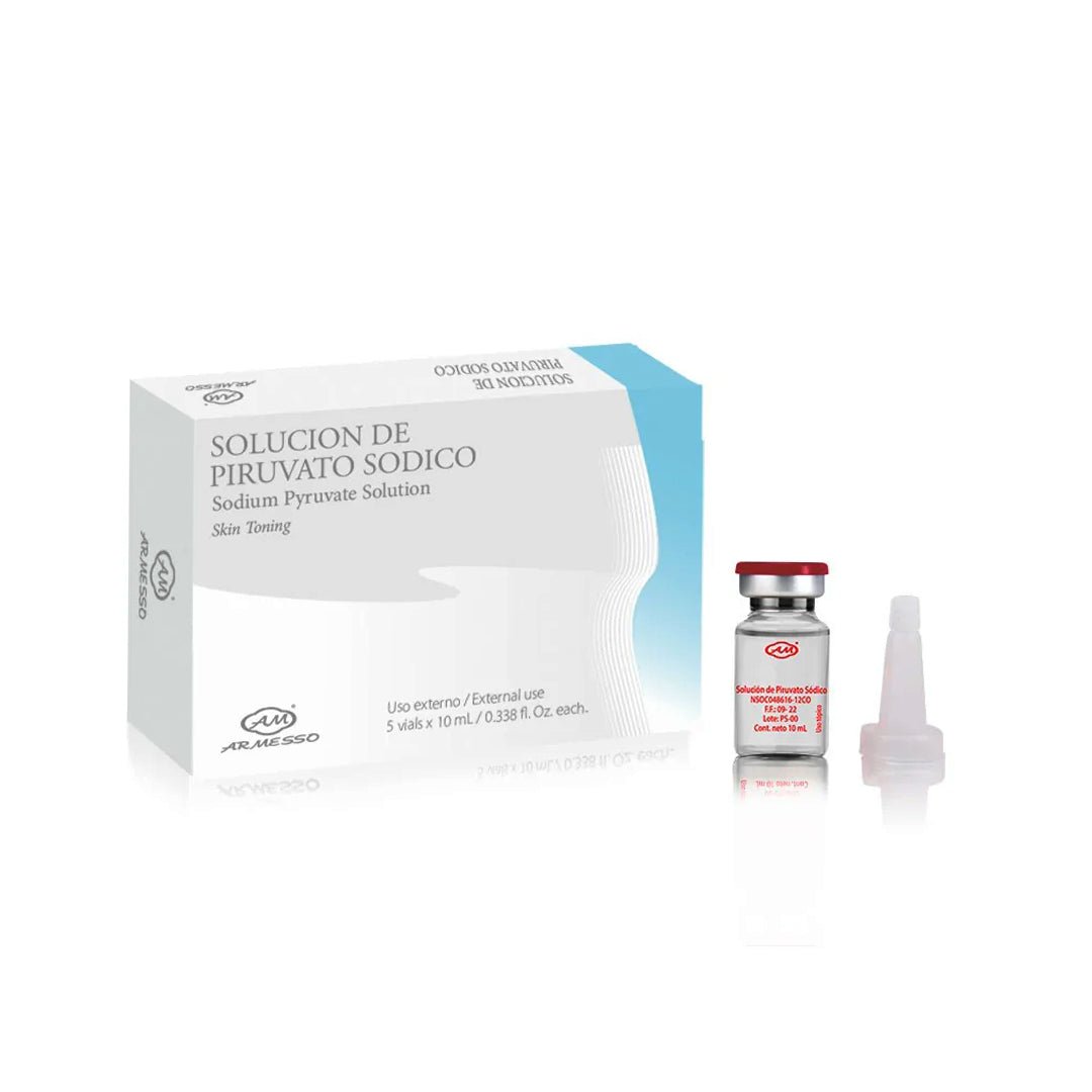 Sodium Pyruvate Vials 5x10ml — professional skin brightening & cellular rejuvenation mesotherapy for estheticians | SlimSpa